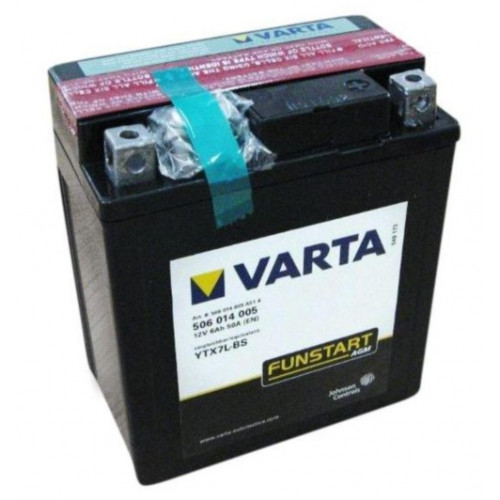 Мото акумулятор Varta YTX7L-BS (6 Аг, ток 50А)
