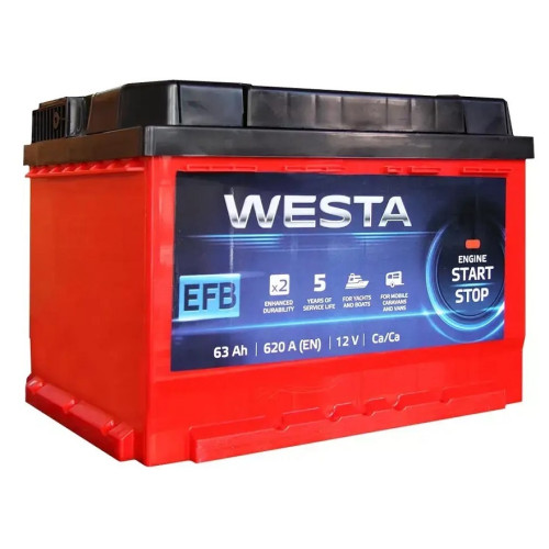 Автомобільний акумулятор WESTA 6CT-63  EFB