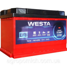 Автомобільний акумулятор WESTA 6CT-78 EFB 