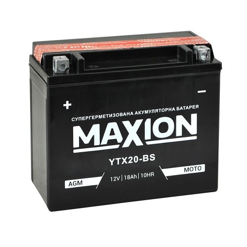 Мото акумулятор Maxion YTX20-BS (18 Аг, ток 270А)