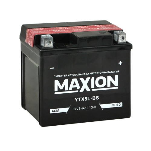 Мото акумулятор Maxion YTX5L-BS 4Аг 70А