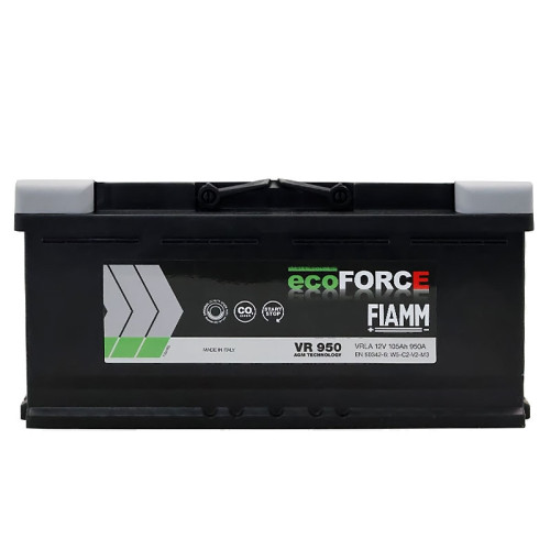 Автомобільний акумулятор FIAMM Ecoforce AGM 105Ah 950А R+