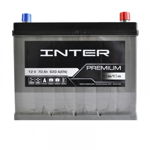 Акумулятор INTER Premium Asia 70Ah 620A
