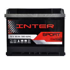 Автомобільний акумулятор INTER Sport 60Ah 580A R
