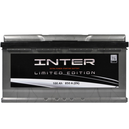 Акумулятор INTER limited edition  100Ah 850A R+
