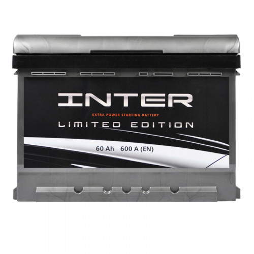 Акумулятор INTER limited edition  60Ah 600A R+