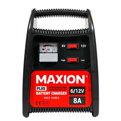 Трансформаторний зарядний пристрій MAXION MXCT-1208CS (8A. 12V)