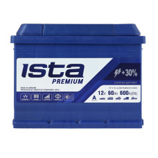 Автомобільний акумулятор ISTA Premium 60Ah 600A