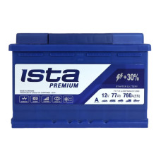 Автомобільний акумулятор ISTA Premium 77Ah 760A
