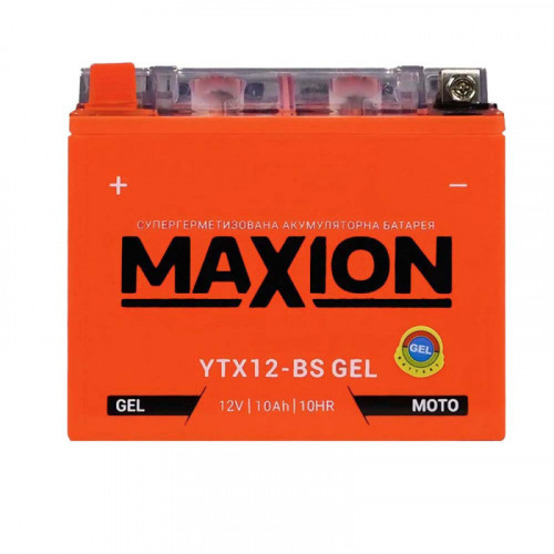 Мото акумулятор Maxion YTX12-BS (10 А/Г)